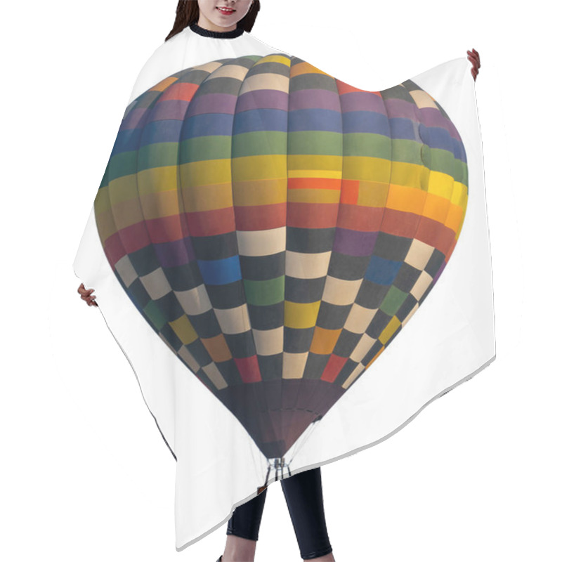 Personality  Hot Air Balloon Isolated On White Background. Hair Cutting Cape