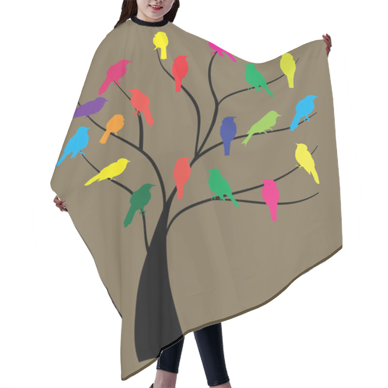 Personality  Birds In The Tree Hair Cutting Cape