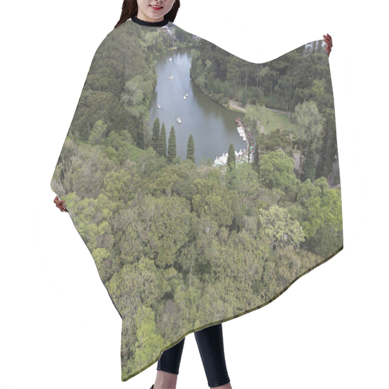 Personality  Aerial Image Of Lago Negro In Gramado Rio Grande Do Sul. Hair Cutting Cape