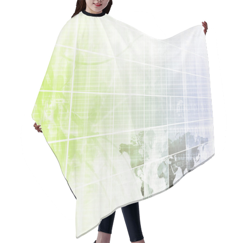 Personality  Security Network Hair Cutting Cape