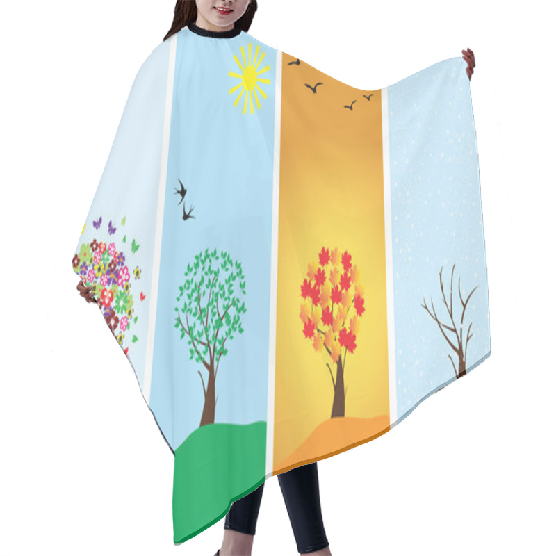 Personality  4 Seasons Hair Cutting Cape