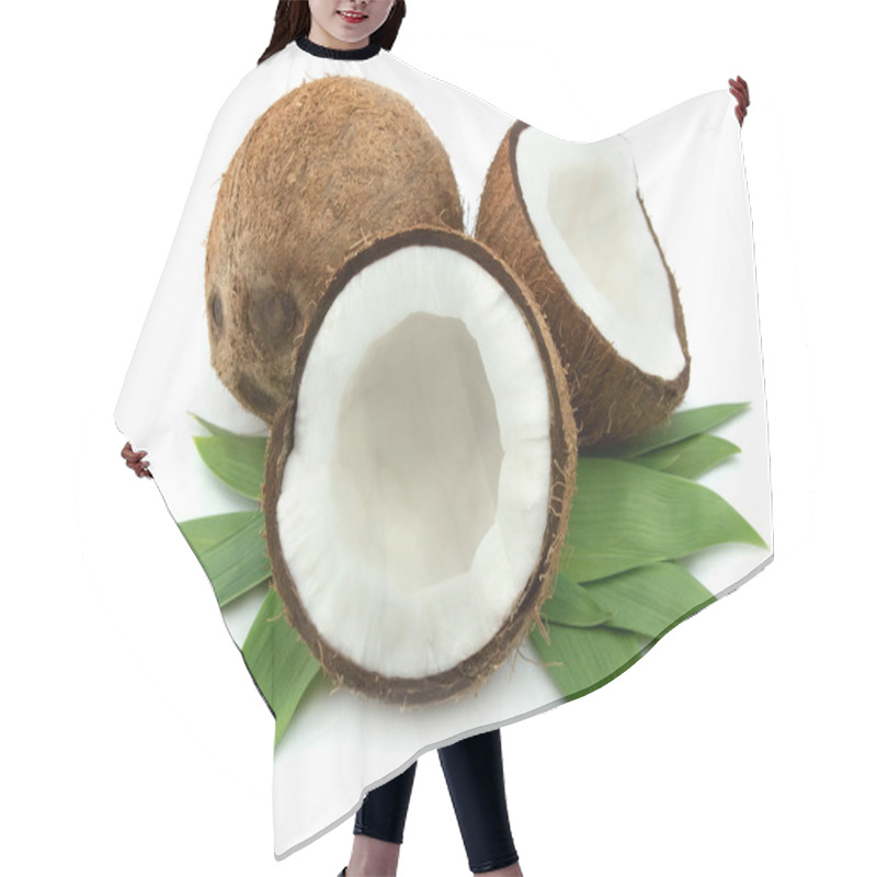 Personality  Coconut With Leaves Hair Cutting Cape