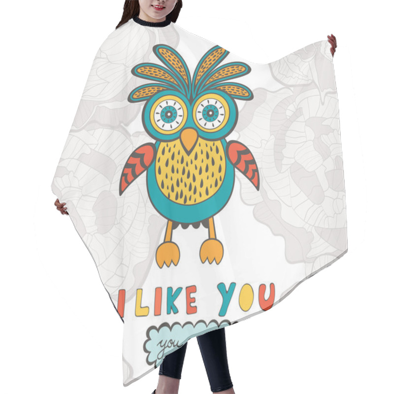 Personality  I Like You You Are So Cute Hair Cutting Cape