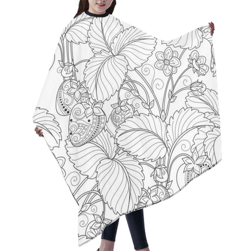 Personality  Seamless  Fruit Pattern Hair Cutting Cape