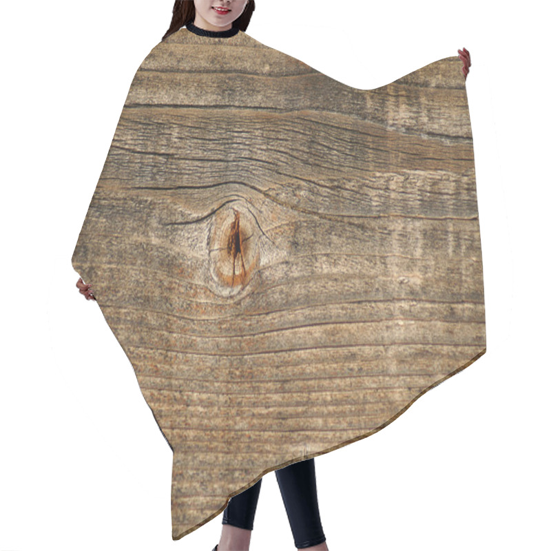 Personality  Wooden Texture Hair Cutting Cape