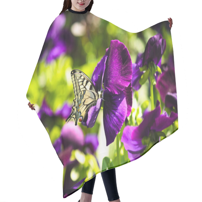 Personality  Spring Butterfly Hair Cutting Cape