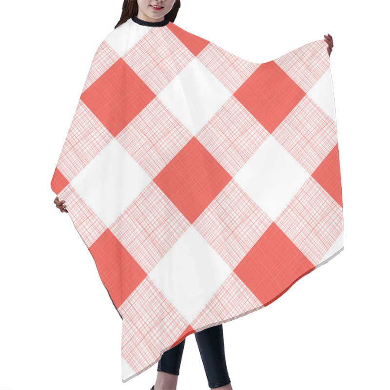 Personality  Vector Seamless Picnic Tablecloth Pattern Hair Cutting Cape