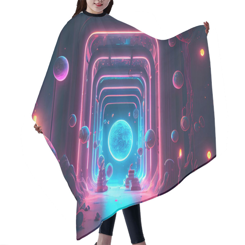 Personality  Interdimensional Travel And Parallel Universes, Illustration Hair Cutting Cape