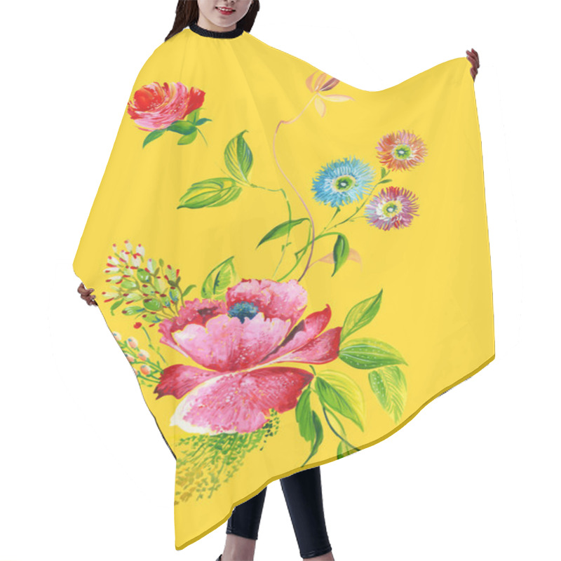 Personality  SPRING FLOWER 01 Hair Cutting Cape