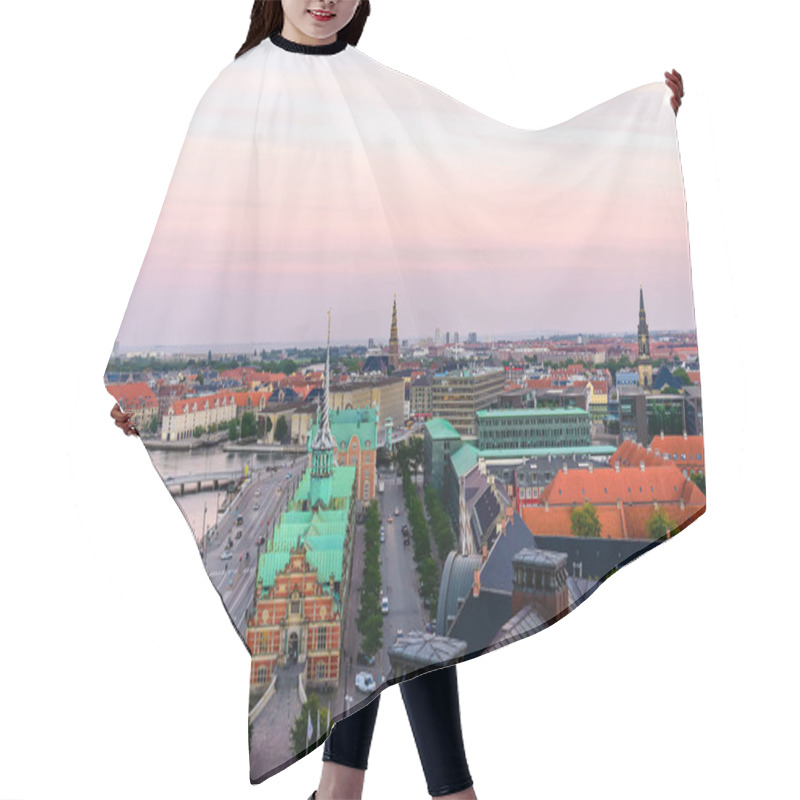 Personality  Copenhagen City Skyline hair cutting cape