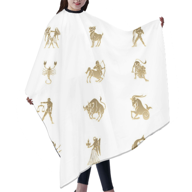 Personality  12 Star Signs Hair Cutting Cape