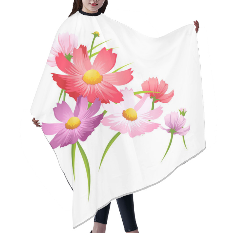 Personality  Vector Icon Flower Hair Cutting Cape