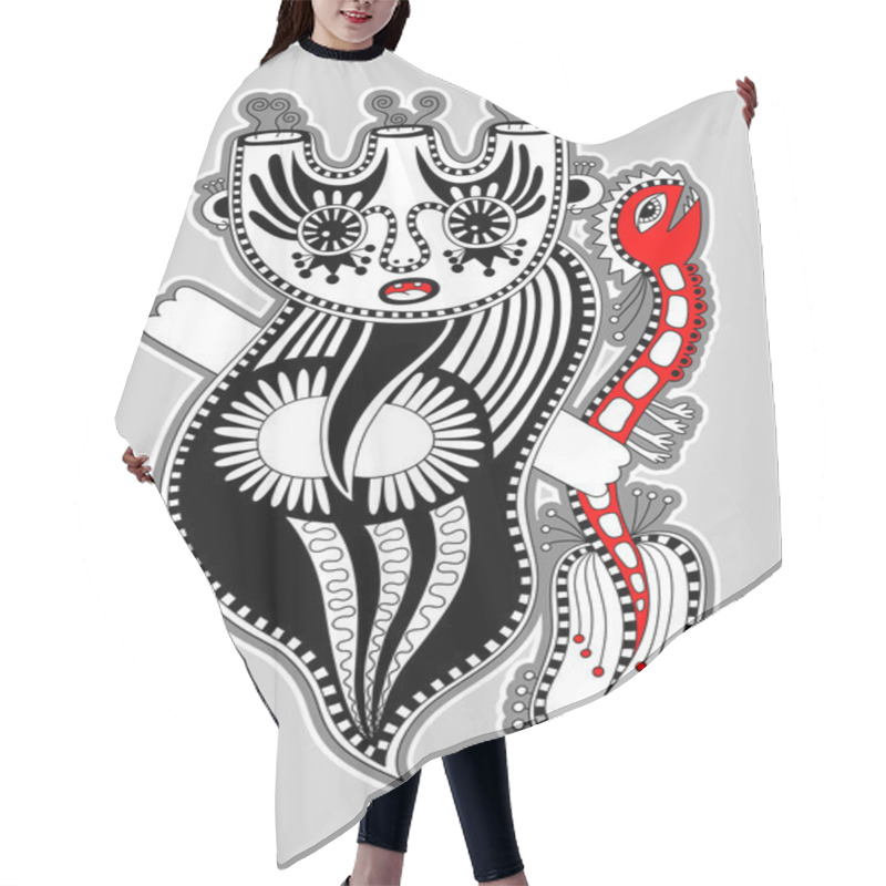 Personality  Fantasy Monster Personage Hair Cutting Cape