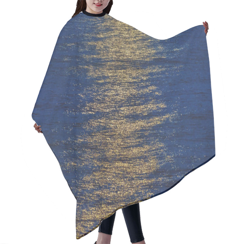 Personality  Reflection From The Full Moon Over A Calm Sea With Ripples Durin Hair Cutting Cape