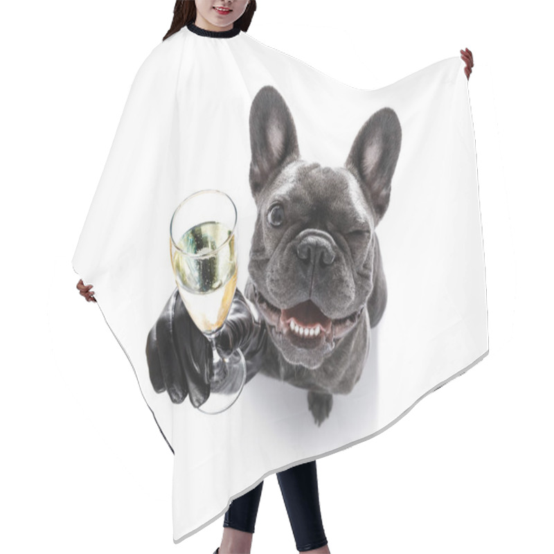 Personality  Happy New Year Dog Celberation Hair Cutting Cape