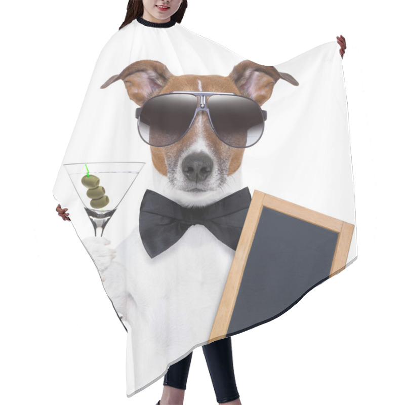 Personality  Martini Dog Hair Cutting Cape