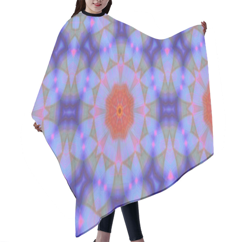 Personality  Abstract Image With Kaleidoscope Style Ornament Can Use Like Retro Wallpaper. Beautiful Colored Patterns Hair Cutting Cape