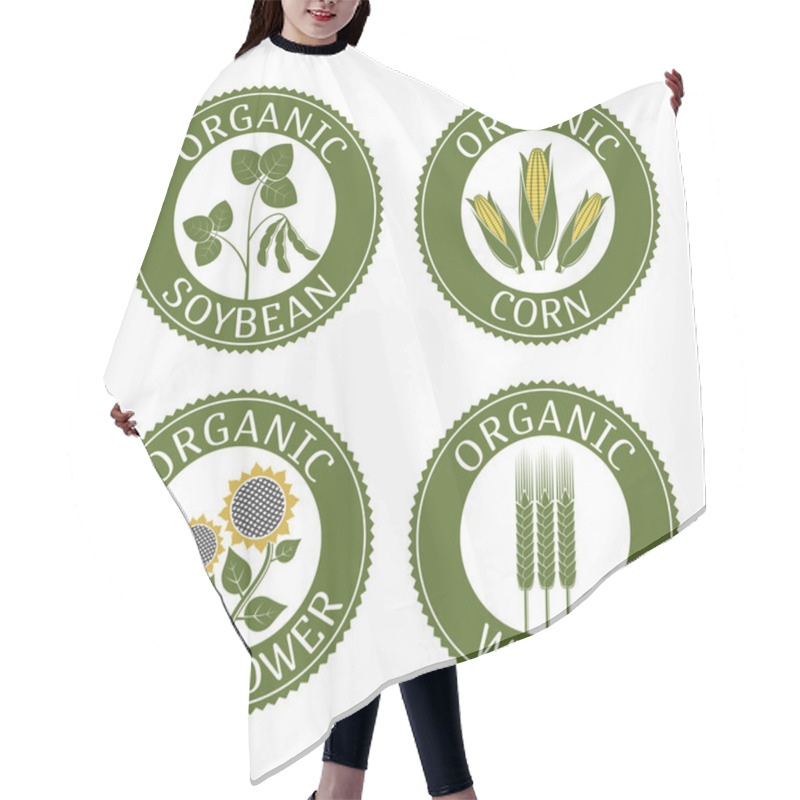 Personality  Badges Vegetarian Plants Hair Cutting Cape