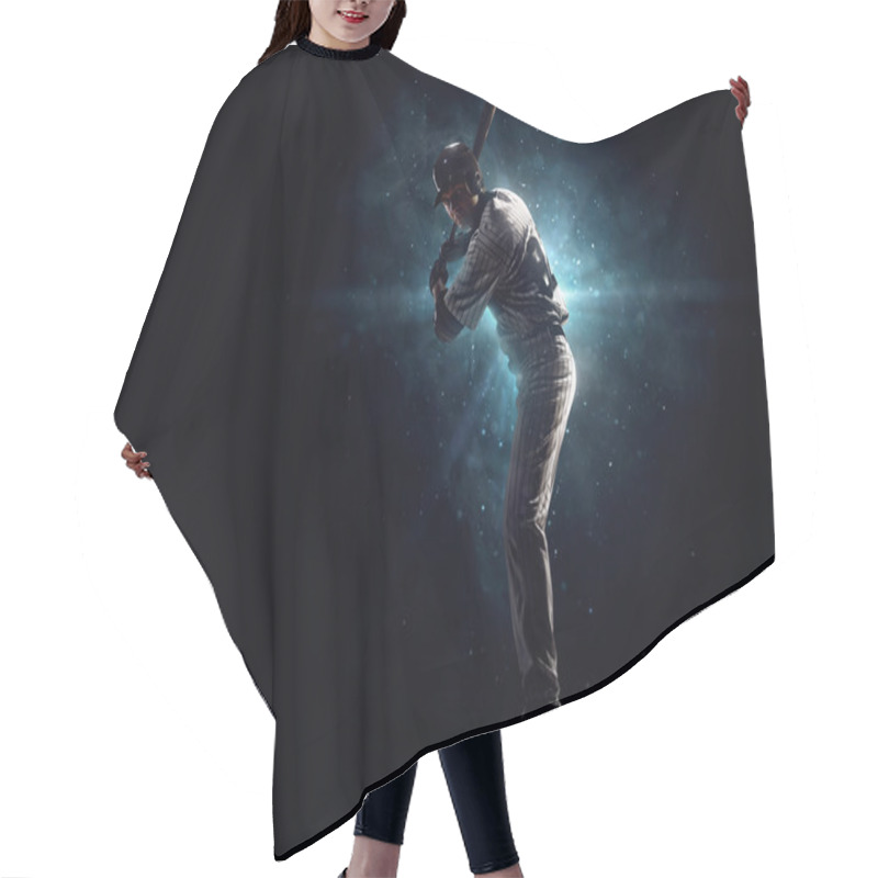 Personality  Professional Baseball Player In The Spotlight Hair Cutting Cape