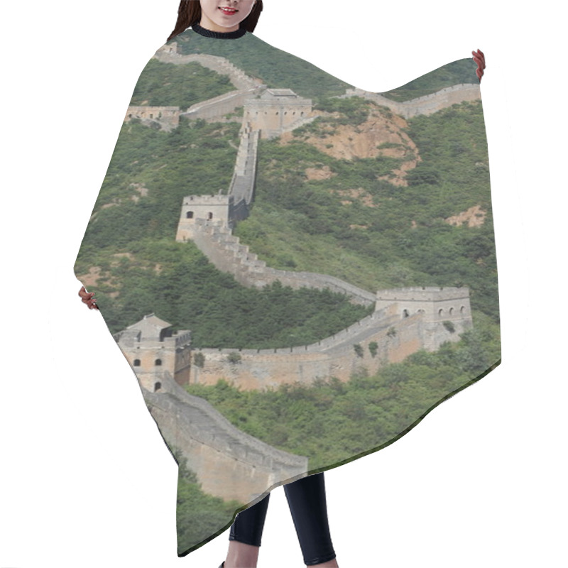 Personality  The Great Chinese Wall Close To Jinshanling Hair Cutting Cape