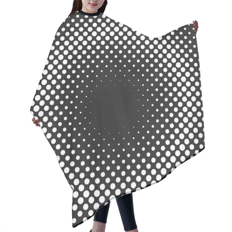 Personality  Abstract Halftone Polka Dot Background Pattern Template Hair Cutting Cape