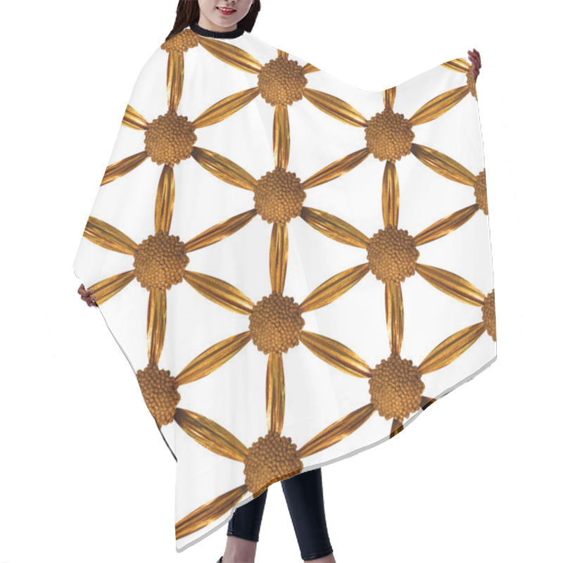 Personality  Gilded Flower Of Life Hair Cutting Cape