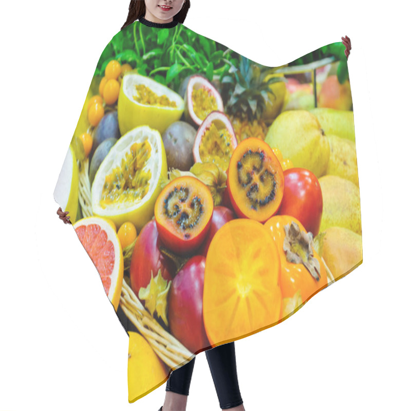 Personality  Exotic Fruits Hair Cutting Cape