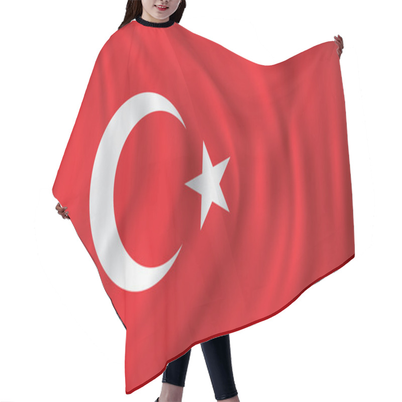 Personality  Flag Of Turkey Hair Cutting Cape