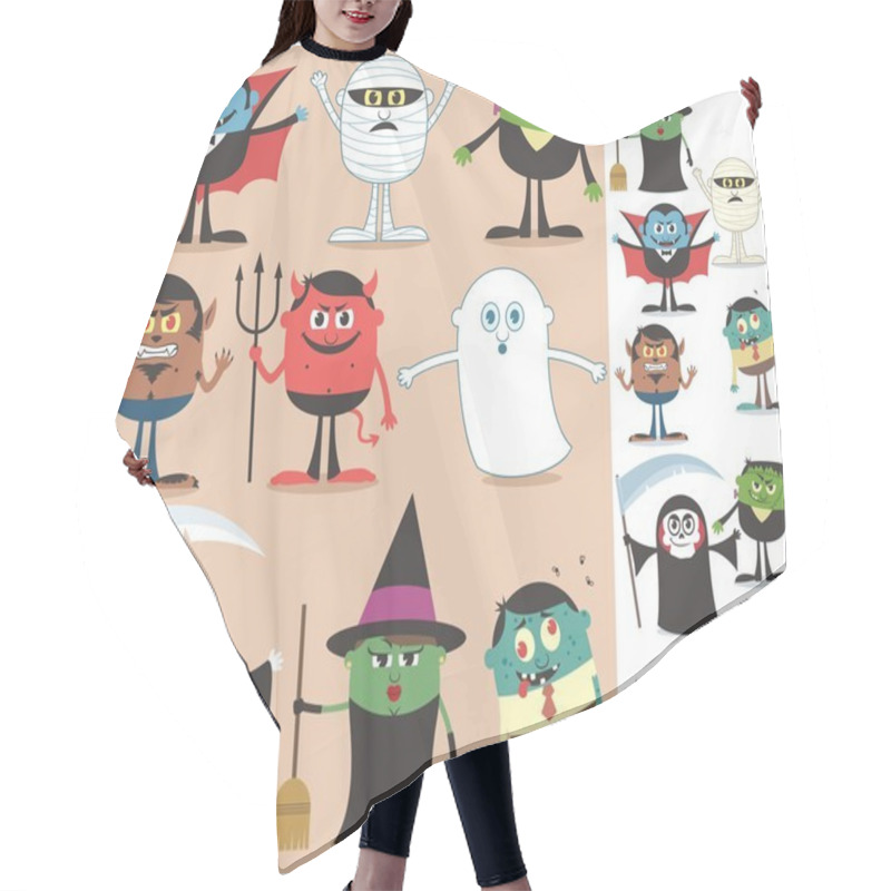 Personality  Halloween Characters Hair Cutting Cape