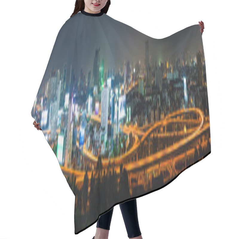 Personality  Light Tail Of Transportation Car On Road Way At Night Life And B Hair Cutting Cape