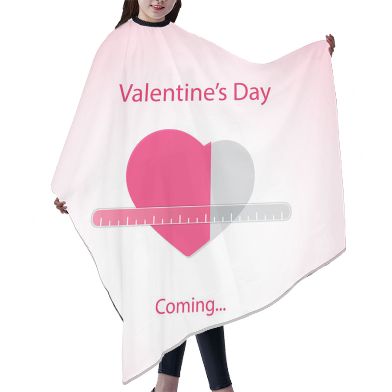 Personality  Valentine's Day Is Coming - Greeting Card Concept Hair Cutting Cape