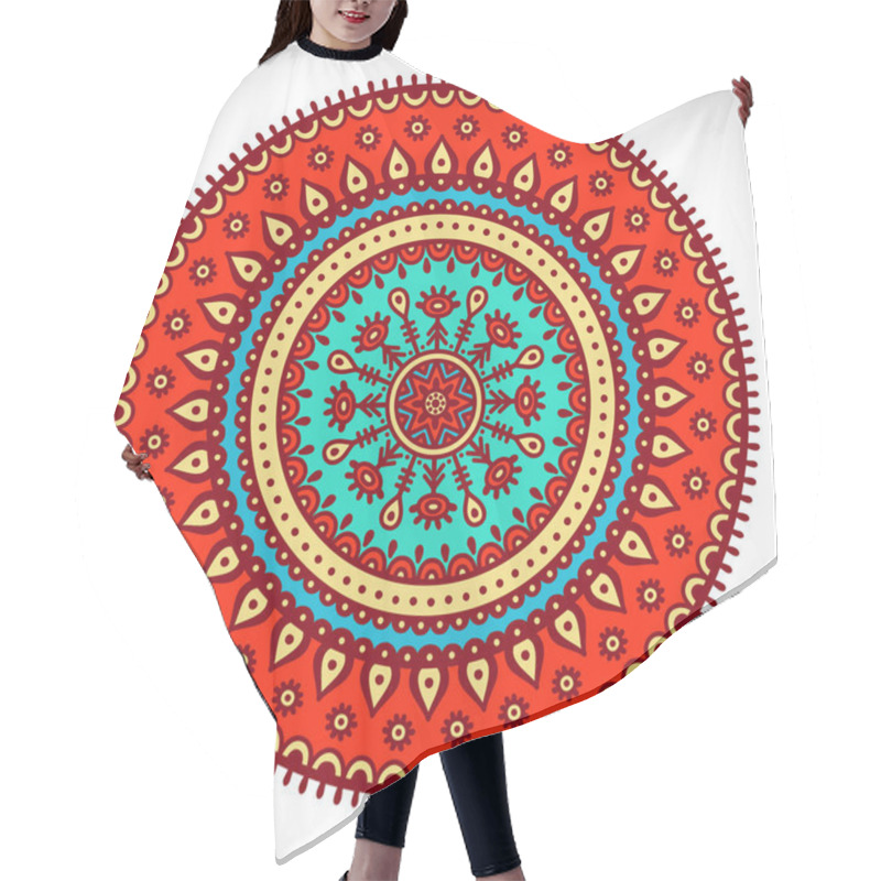 Personality  Vector Indian Mandala Hair Cutting Cape