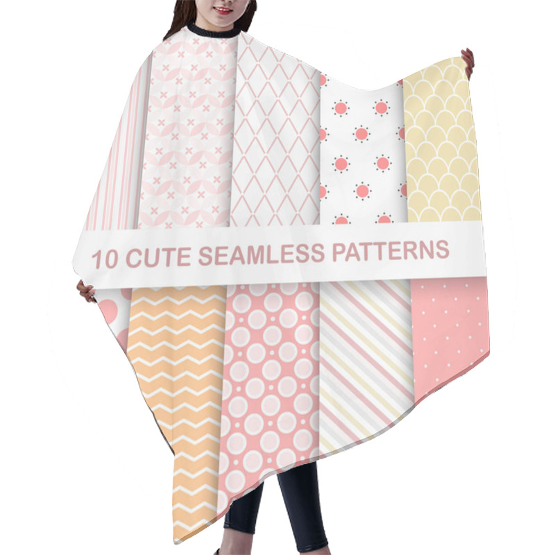 Personality  Cute Seamless Patterns Hair Cutting Cape