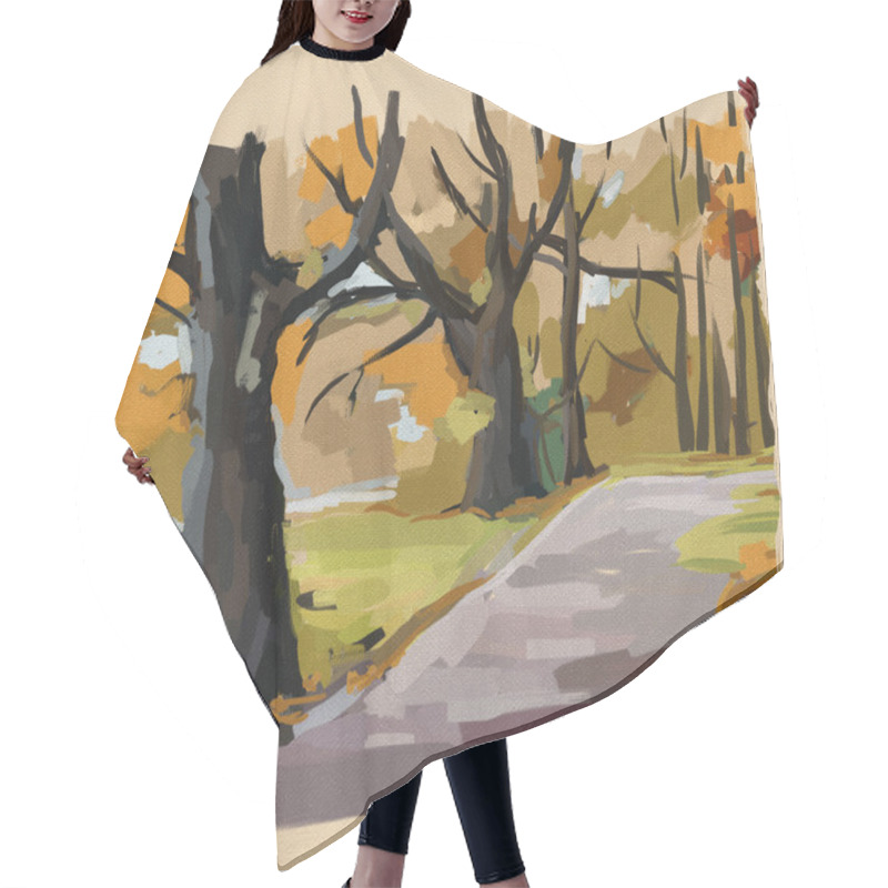 Personality  Autumn Park Hair Cutting Cape