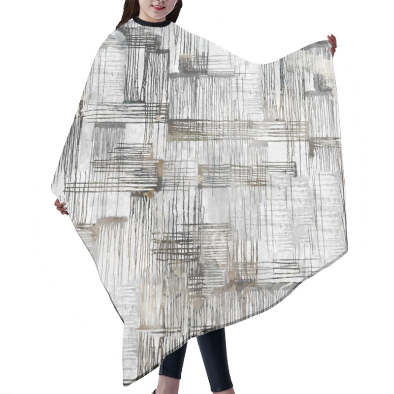 Personality  Geometry Modern Repeat Pattern With Textures Hair Cutting Cape