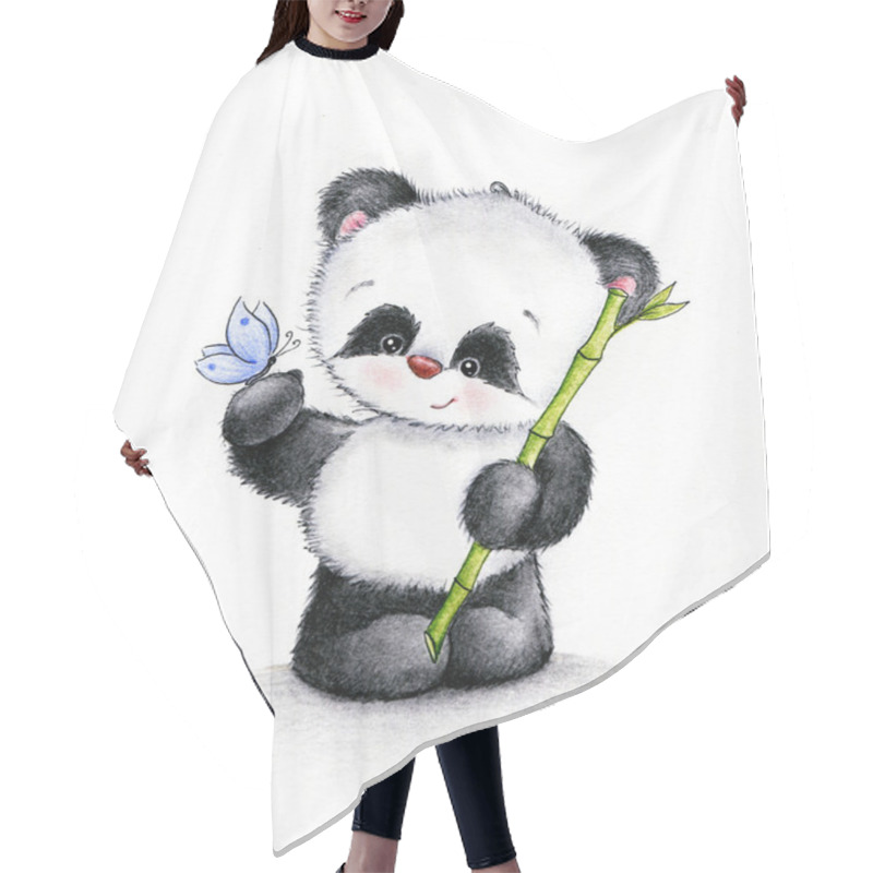 Personality  Cute Panda Hair Cutting Cape