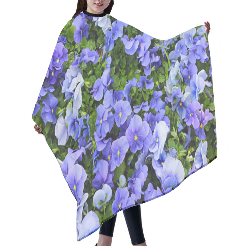 Personality  Blue Violets In The Garden Hair Cutting Cape