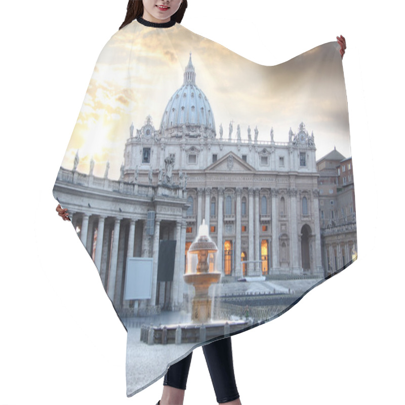 Personality  Basilica Di San Pietro, Vatican, Rome, Italy Hair Cutting Cape