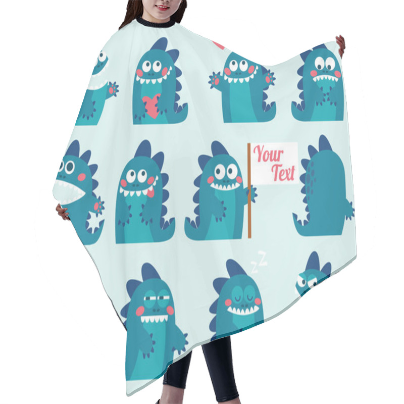 Personality  Cute Character Monsters Hair Cutting Cape