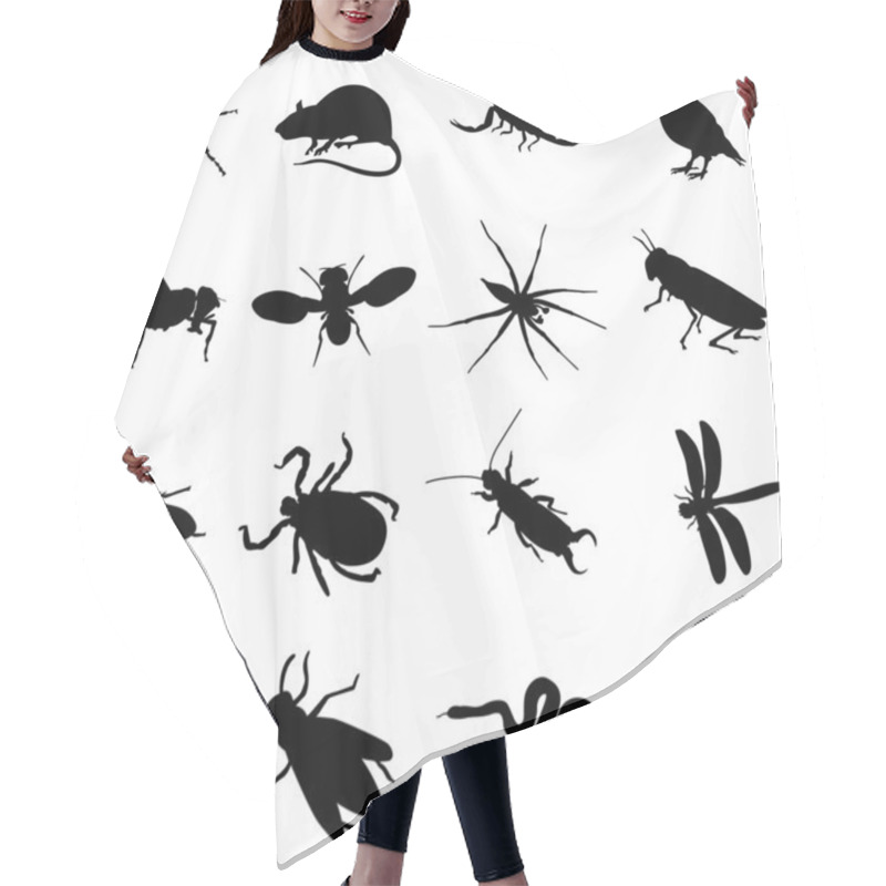 Personality  Insects Hair Cutting Cape