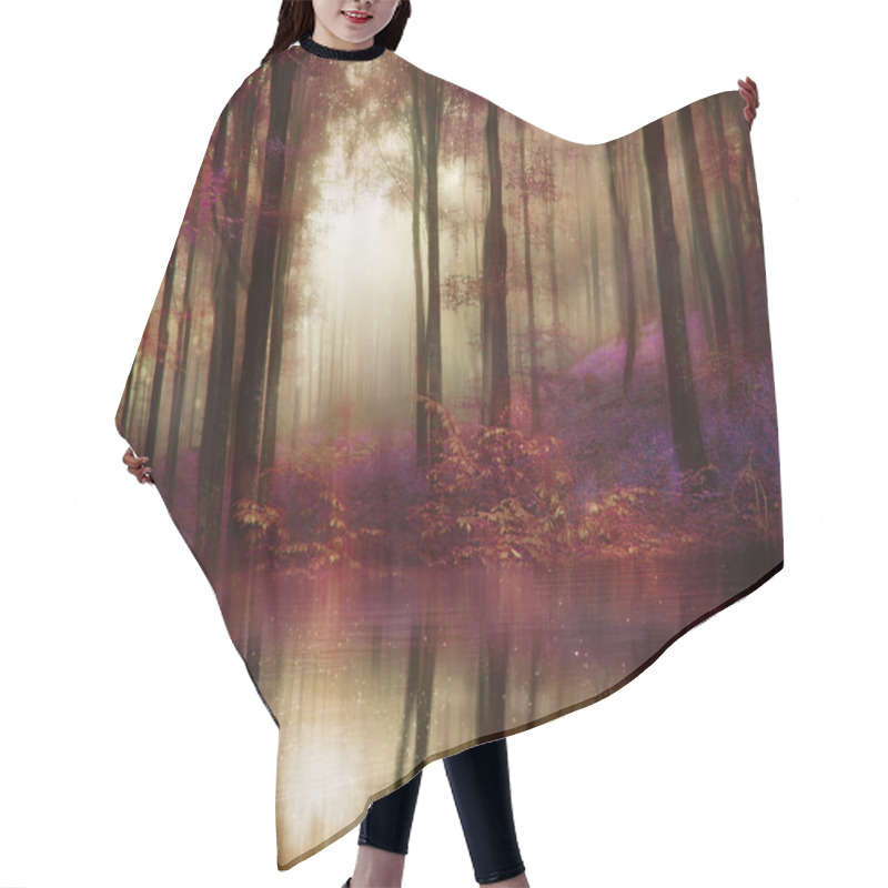 Personality  Fantasy Autumn Forest Hair Cutting Cape