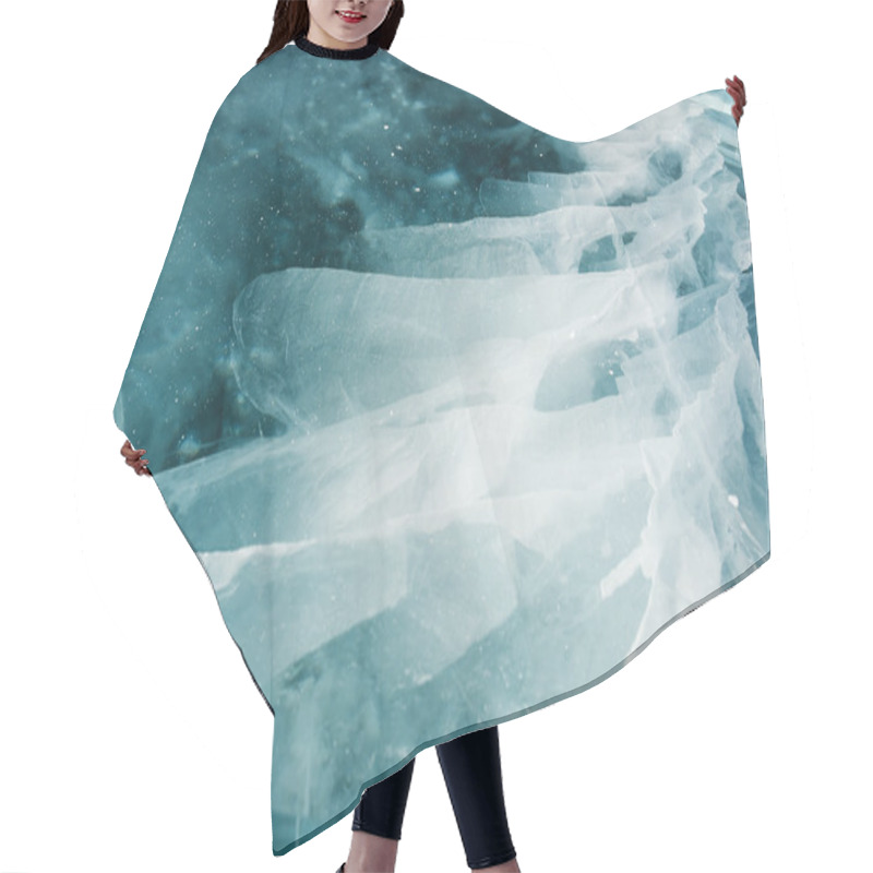 Personality  Cracked Ice Background Hair Cutting Cape