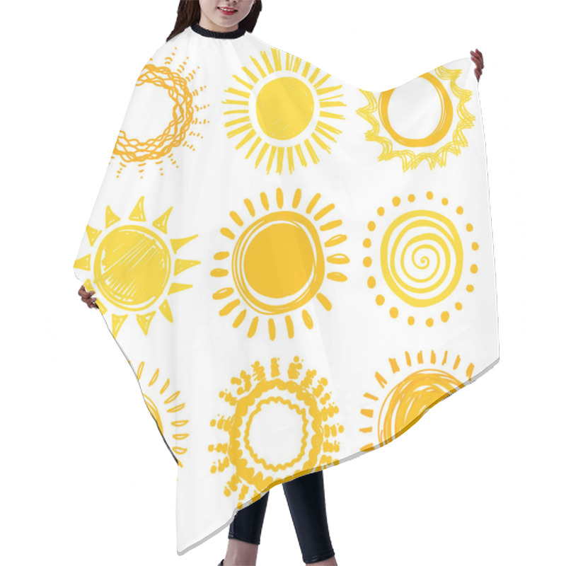 Personality  Doodle Sun Set Hair Cutting Cape