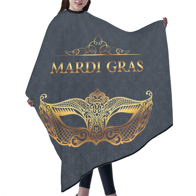 Personality  Beautiful Mask Of Lace. Mardi Gras Vector Background Hair Cutting Cape