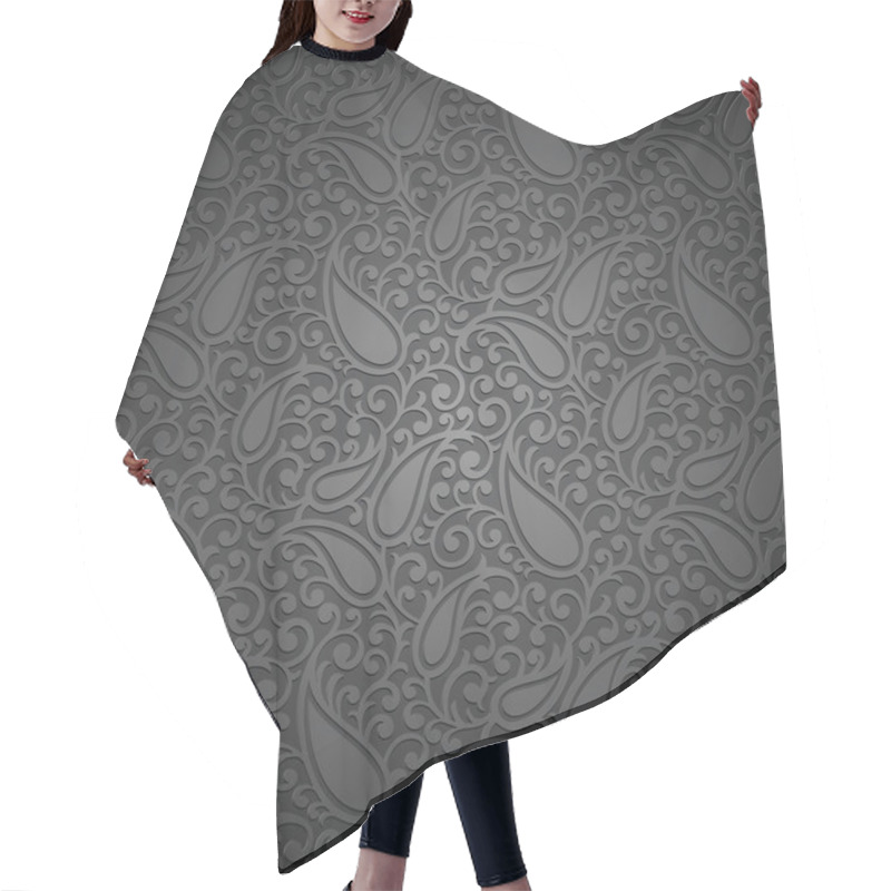 Personality  Seamless Paisley Vector Background Hair Cutting Cape