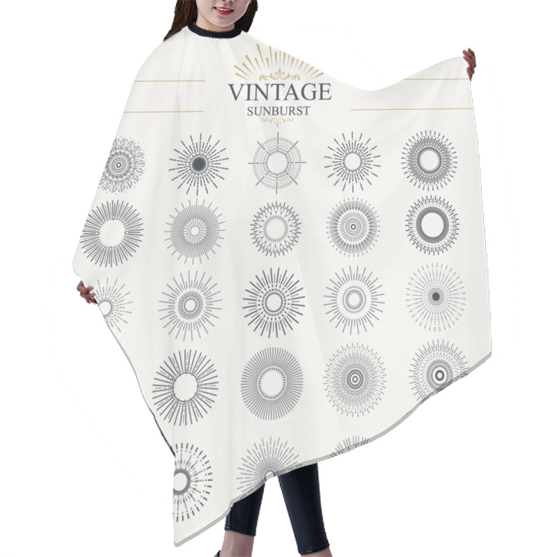 Personality  Sunburst Hair Cutting Cape