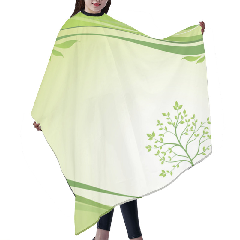 Personality  Spring Background With Tree Hair Cutting Cape