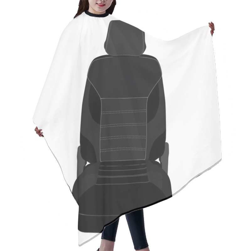 Personality  Car Seat Vector Hair Cutting Cape