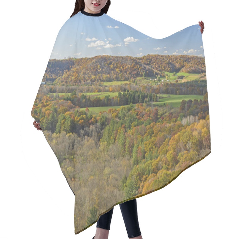 Personality  Wisconsin Farmland Countryside In The Fall Hair Cutting Cape