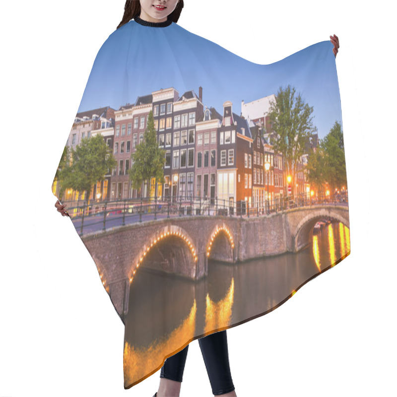 Personality  Amsterdam Tranquil Canal Scene, Holland Hair Cutting Cape